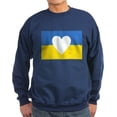 thumbnail image 1 of CafePress - Ukraine Heart Sweatshirt - Classic Crew Neck Sweatshirt, 1 of 4
