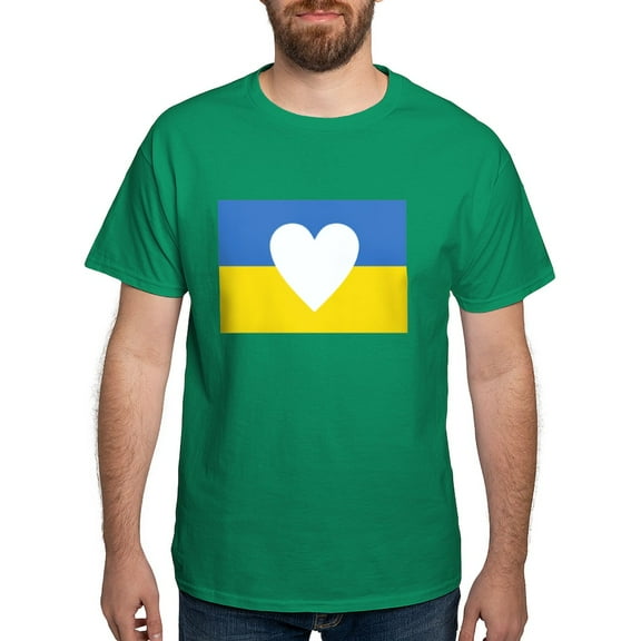 CafePress - Ukraine Heart T Shirt - Men's Classic Graphic Cotton T-Shirt