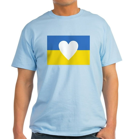 CafePress - Ukraine Heart T Shirt - Men's Classic Graphic T-Shirt