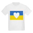 thumbnail image 1 of CafePress - Ukraine Heart T Shirt - Light T-Shirt Kids XS-XL, 1 of 4