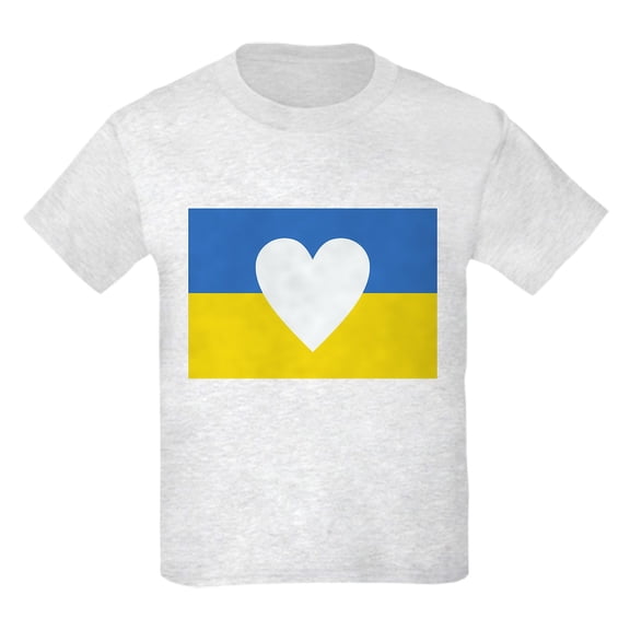 CafePress - Ukraine Heart T Shirt - Light T-Shirt Kids XS-XL