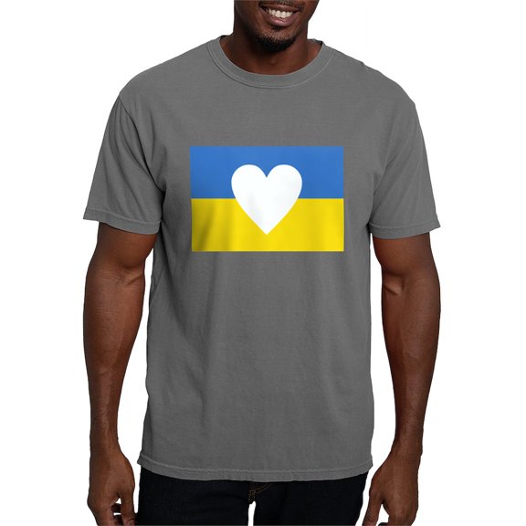 CafePress - Ukraine Heart T Shirt - Mens Comfort Colors Shirt