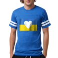 thumbnail image 1 of CafePress - Ukraine Heart T Shirt - Mens Football Shirt, 1 of 4