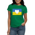 thumbnail image 1 of CafePress - Ukraine Heart T Shirt - Women's Traditional Fit Dark T-Shirt, 1 of 4