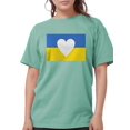 thumbnail image 1 of CafePress - Ukraine Heart T Shirt - Womens Comfort Colors® Shirt, 1 of 1