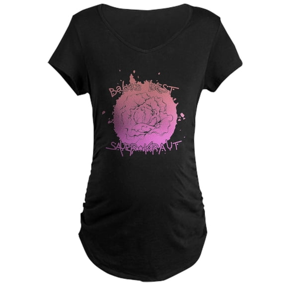 CafePress - Ukraine Kiev Flag Coat Of Arms H Maternity T Shirt - Maternity Dark T-Shirt