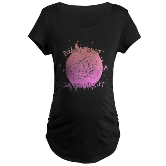 CafePress - Ukraine Kiev Flag Coat Of Arms H Maternity T Shirt - Maternity Dark T-Shirt