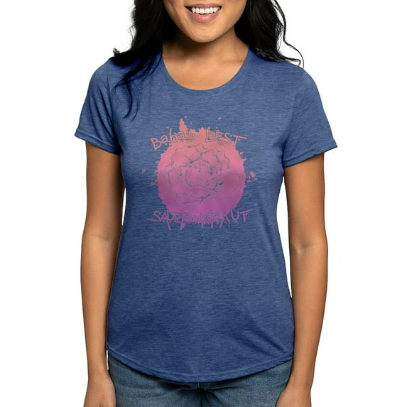 CafePress - Ukraine Kiev Flag Coat Of Arms Home East G T Shirt - Womens Tri-blend T-Shirt