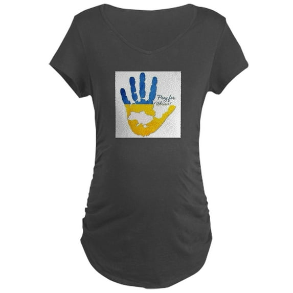 CafePress - Ukraine Maternity T Shirt - Maternity Dark T-Shirt