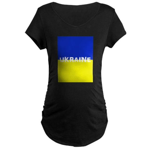 CafePress - Ukraine Maternity T Shirt - Maternity Dark T-Shirt