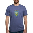 thumbnail image 1 of CafePress - Ukraine Men's Deluxe T Shirt - Mens Tri-blend T-Shirt, 1 of 4