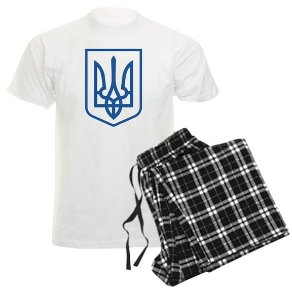 CafePress - Ukraine Men's Light Pajamas - Men's Light Loose Fit Cotton Pajama Set