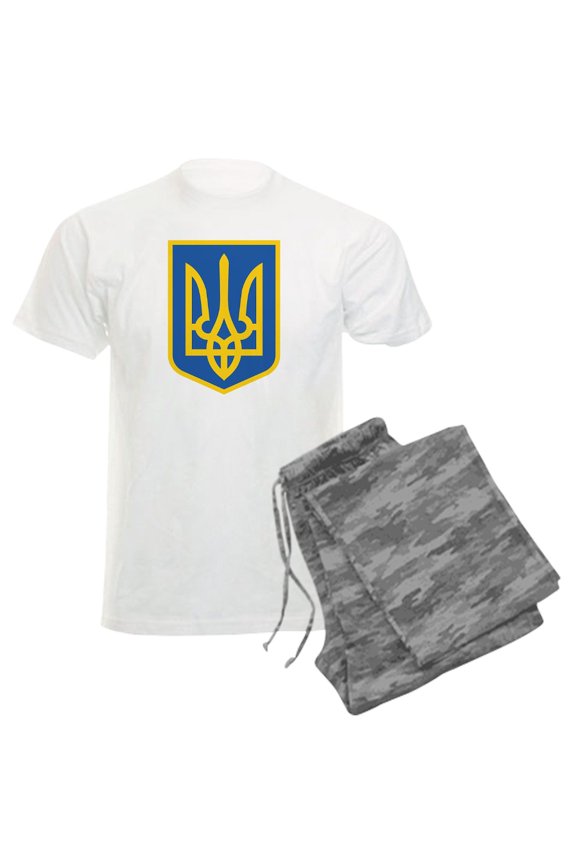 - Ukraine Men's Light Pajamas - Men's Light Loose Fit Cotton Pajama Set