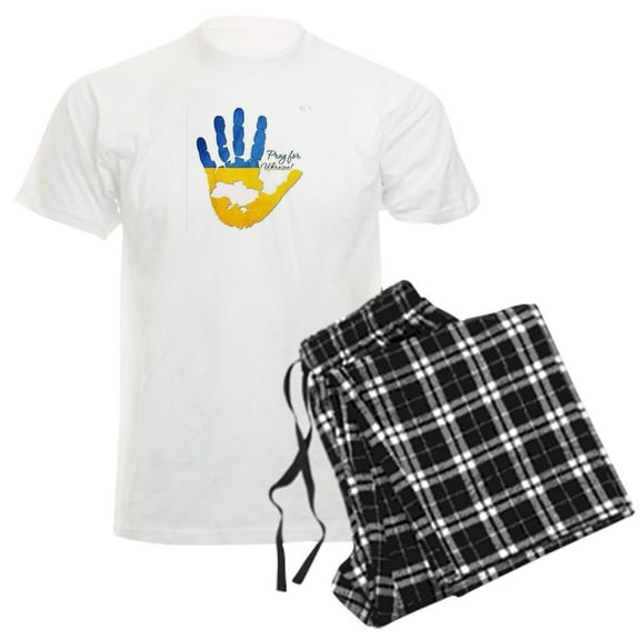 CafePress - Ukraine Pajamas - Men's Light Loose Fit Cotton Pajama Set