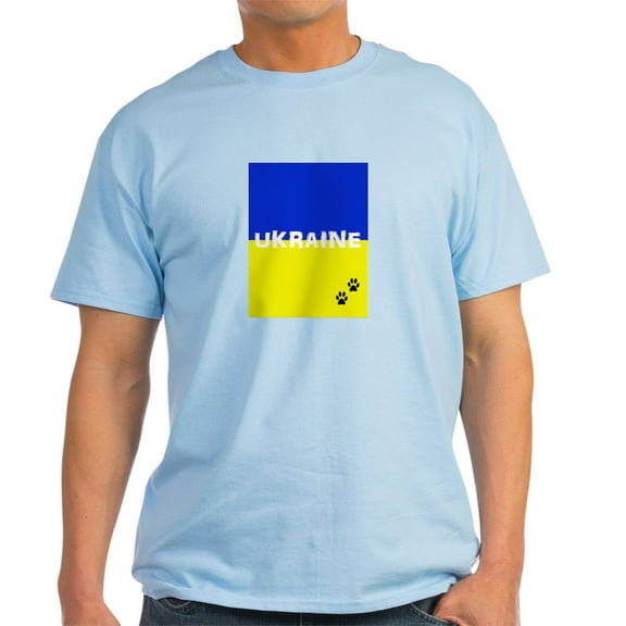 CafePress - Ukraine Paws T Shirt - Men's Classic Graphic T-Shirt
