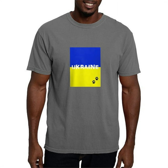 CafePress - Ukraine Paws T Shirt - Mens Comfort Colors Shirt