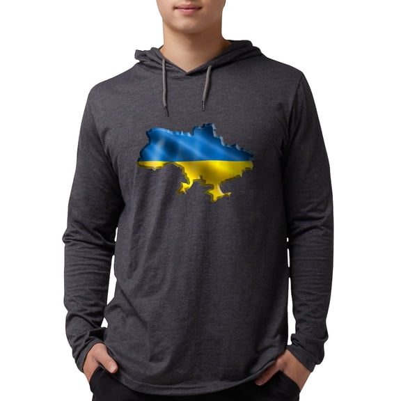 CafePress - Ukraine Pride Love Ukrainian F Long Sleeve T Shirt - Mens Hooded Shirt