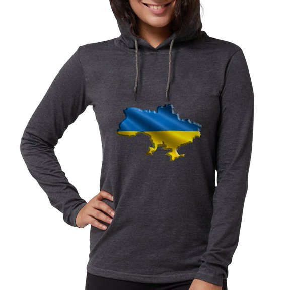 CafePress - Ukraine Pride Love Ukrainian F Long Sleeve T Shirt - Womens Hooded Shirt
