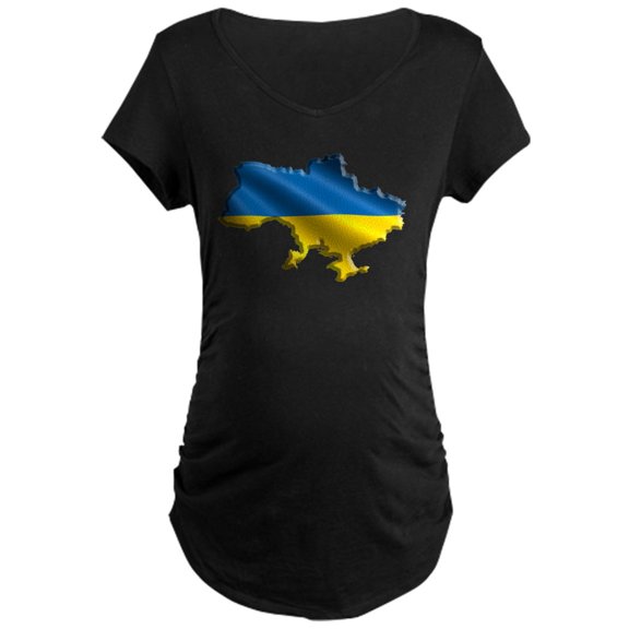 CafePress - Ukraine Pride Love Ukrainian Fla Maternity T Shirt - Maternity Dark T-Shirt