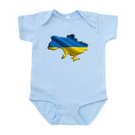CafePress - Ukraine Pride Love Ukrainian Flag Body Suit - Baby Light Bodysuit, Size Newborn - 24 Months