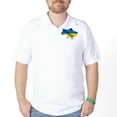 thumbnail image 1 of CafePress - Ukraine Pride Love Ukrainian Flag Golf Shirt - Golf Shirt, Pique Knit Golf Polo, 1 of 4