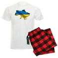 thumbnail image 1 of CafePress - Ukraine Pride Love Ukrainian Flag Pajamas - Men's Light Loose Fit Cotton Pajama Set, 1 of 7