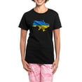 thumbnail image 1 of CafePress - Ukraine Pride Love Ukrainian Flag Pajamas - Women's Short Sleeve Print T-Shirt and Pants Dark Cotton Pajama Set, 1 of 7
