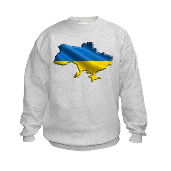 CafePress - Ukraine Pride Love Ukrainian Flag Sweatshirt - Kids Sweatshirt, Youth Crew Neck Sweatshirt