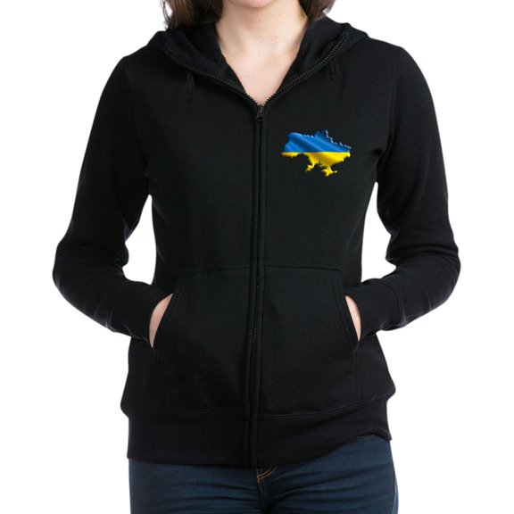 CafePress - Ukraine Pride Love Ukrainian Flag Sweatshirt - Women's Zip Hoodie
