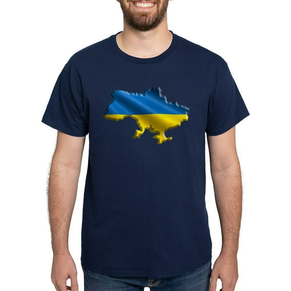 CafePress - Ukraine Pride Love Ukrainian Flag T Shirt - Men's Classic Graphic Cotton T-Shirt
