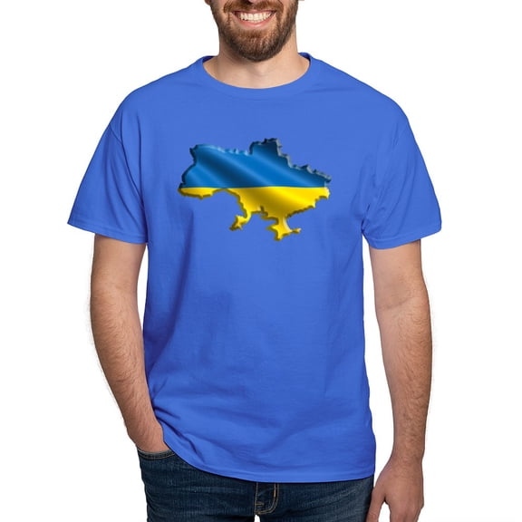 CafePress - Ukraine Pride Love Ukrainian Flag T Shirt - Men's Classic Graphic Cotton T-Shirt