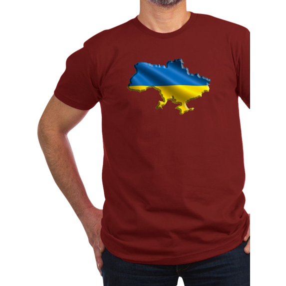 CafePress - Ukraine Pride Love Ukrainian Flag T Shirt - Men's Fitted T-Shirt