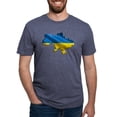 thumbnail image 1 of CafePress - Ukraine Pride Love Ukrainian Flag T Shirt - Mens Tri-blend T-Shirt, 1 of 4