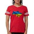 thumbnail image 1 of CafePress - Ukraine Pride Love Ukrainian Flag T Shirt - Womens Football Shirt, 1 of 4