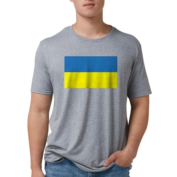 CafePress - Ukraine S Men's Deluxe T Shirt - Mens Tri-blend T-Shirt