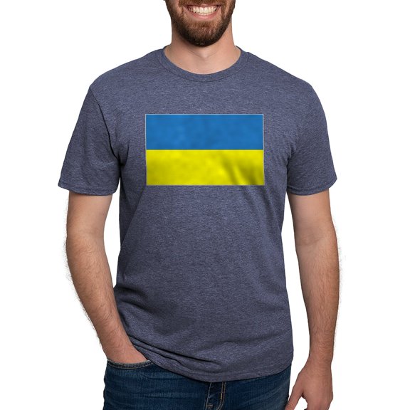 CafePress - Ukraine S Men's Deluxe T Shirt - Mens Tri-blend T-Shirt