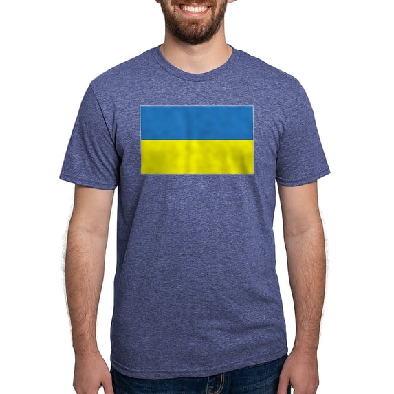 CafePress - Ukraine S Men's Deluxe T Shirt - Mens Tri-blend T-Shirt