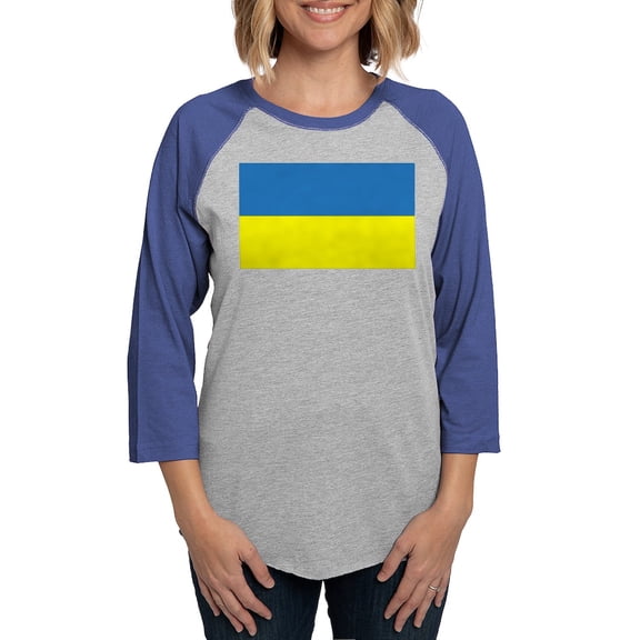 CafePress - Ukraine S Women's Baseball T Shirt - Womens Baseball Tee