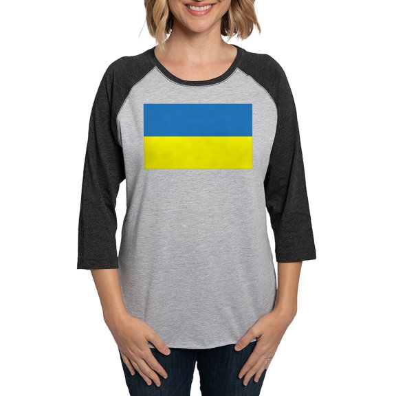 CafePress - Ukraine S Women's Baseball T Shirt - Womens Baseball Tee