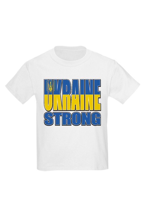 - Ukraine Strong Kids T Shirt - Light T-Shirt Kids XS-XL
