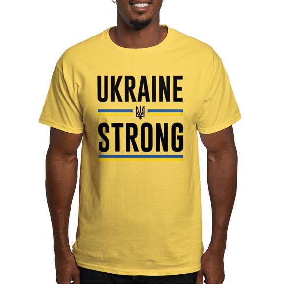 CafePress - Ukraine Strong Light T Shirt - Men's Classic Graphic T-Shirt