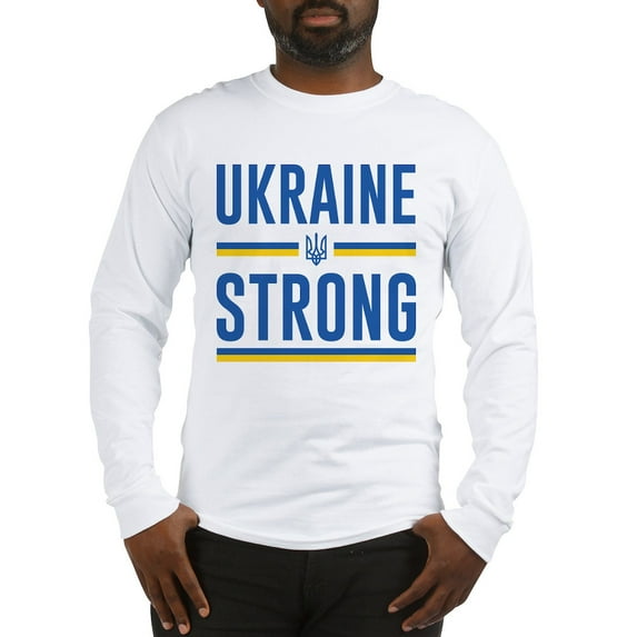 CafePress - Ukraine Strong Long Sleeve T Shirt - Unisex Cotton Long Sleeve T-Shirt