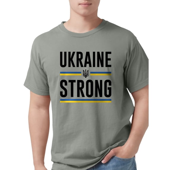 CafePress - Ukraine Strong Mens Comfort Colorsâ® Shirt - Mens Comfort Colors® Shirt