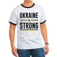 thumbnail image 1 of CafePress - Ukraine Strong Ringer T - 100% Cotton Ringed T-Shirt, 1 of 4