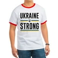 thumbnail image 1 of CafePress - Ukraine Strong Ringer T - 100% Cotton Ringed T-Shirt, 1 of 4