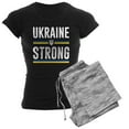 thumbnail image 1 of CafePress - Ukraine Strong Women's Dark Pajamas - Women's Short Sleeve Print T-Shirt and Pants Dark Cotton Pajama Set, 1 of 7
