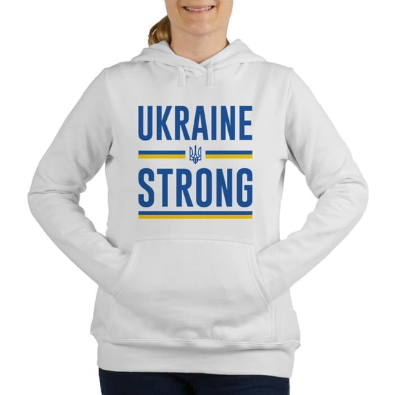 CafePress - Ukraine Strong - Women's Hooded Sweatshirt