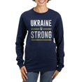 thumbnail image 1 of CafePress - Ukraine Strong Women's Long Sleeve Dark T Shirt - Women's Long Sleeve Graphic Tee Casual Fit, 1 of 4
