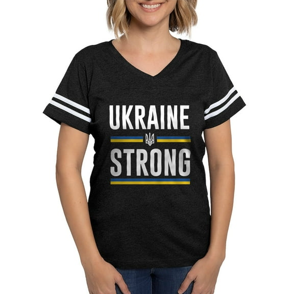 CafePress - Ukraine Strong - Womens Football Shirt