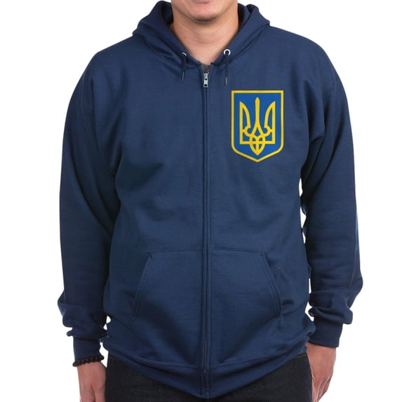 CafePress - Ukraine Sweatshirt - Zip Hoodie, Classic Hooded Sweatshirt with Metal Zipper